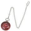 Taschenuhr Holz Rot